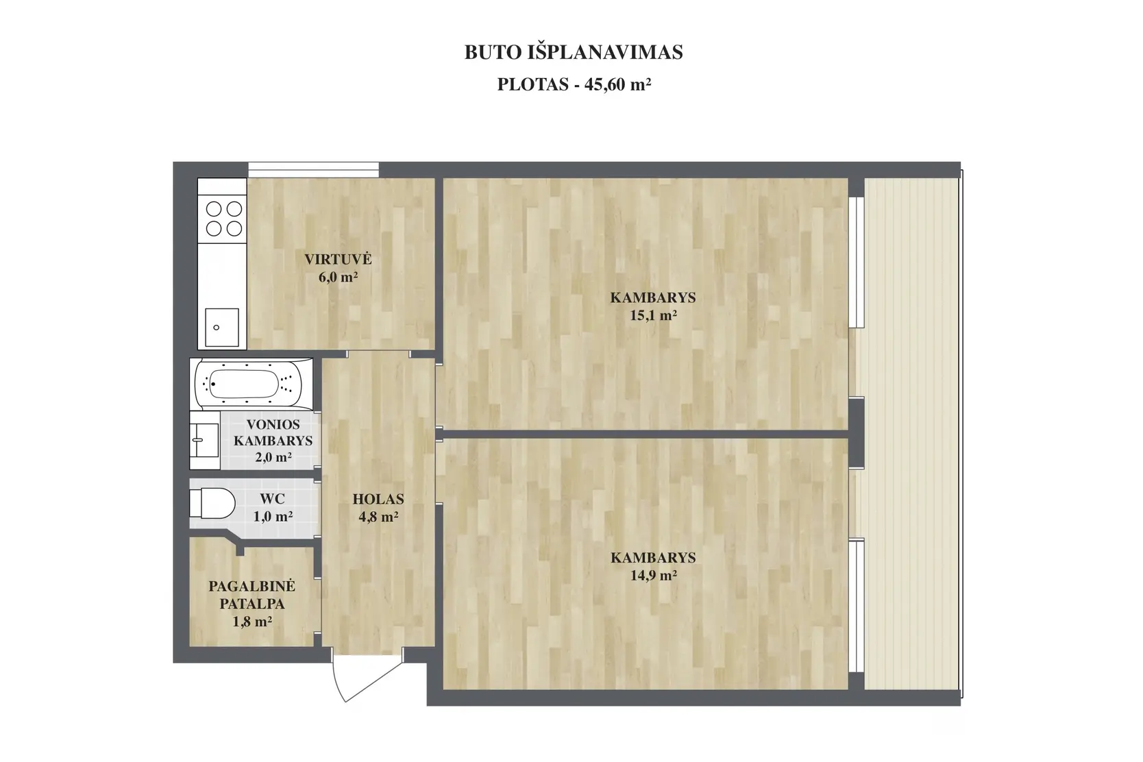 apartment at Žėručio g., Vilnius, photo 4
