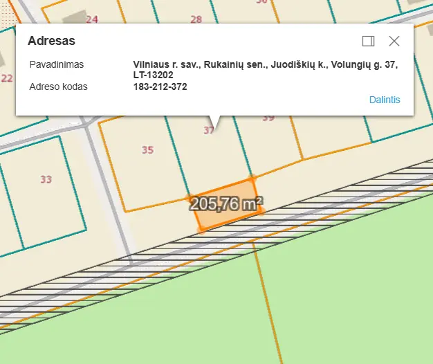 land at Volungių g. 37, Juodiškių k., photo 18