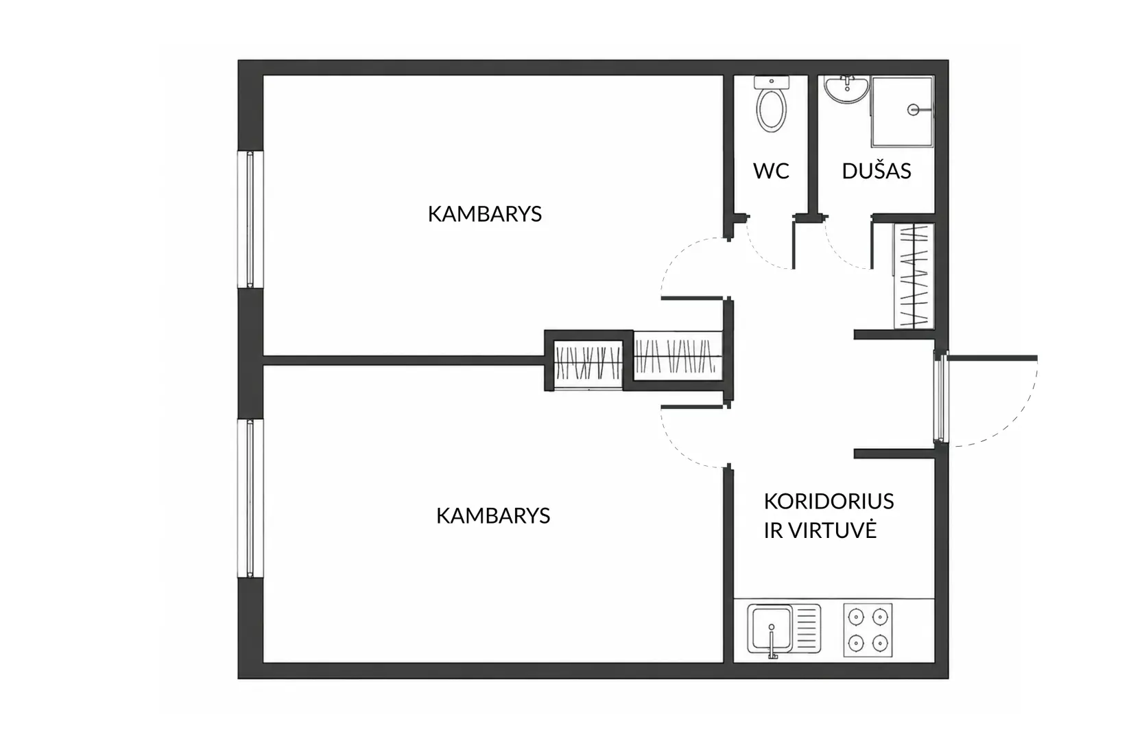 apartment at Geležinio Vilko g. 3, Vilnius, photo 3