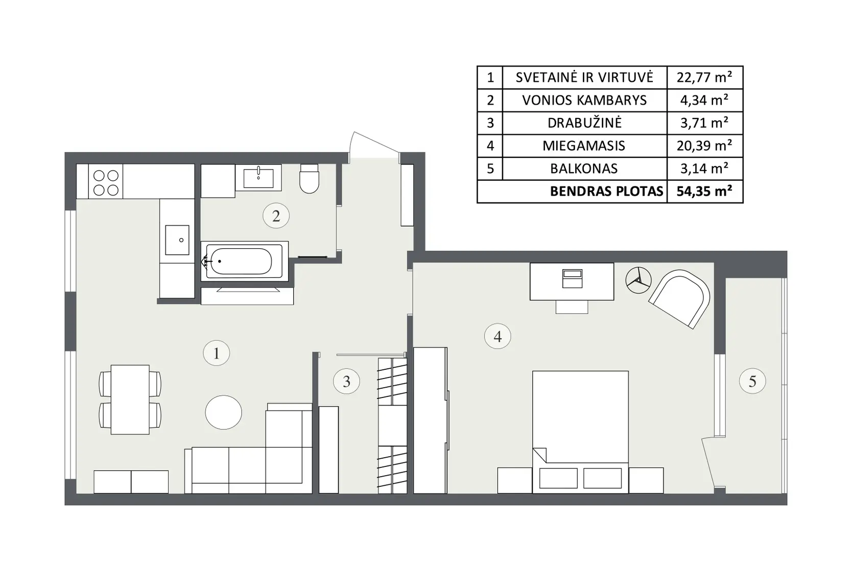 apartment at Šaltkalvių g., Vilnius, photo 16