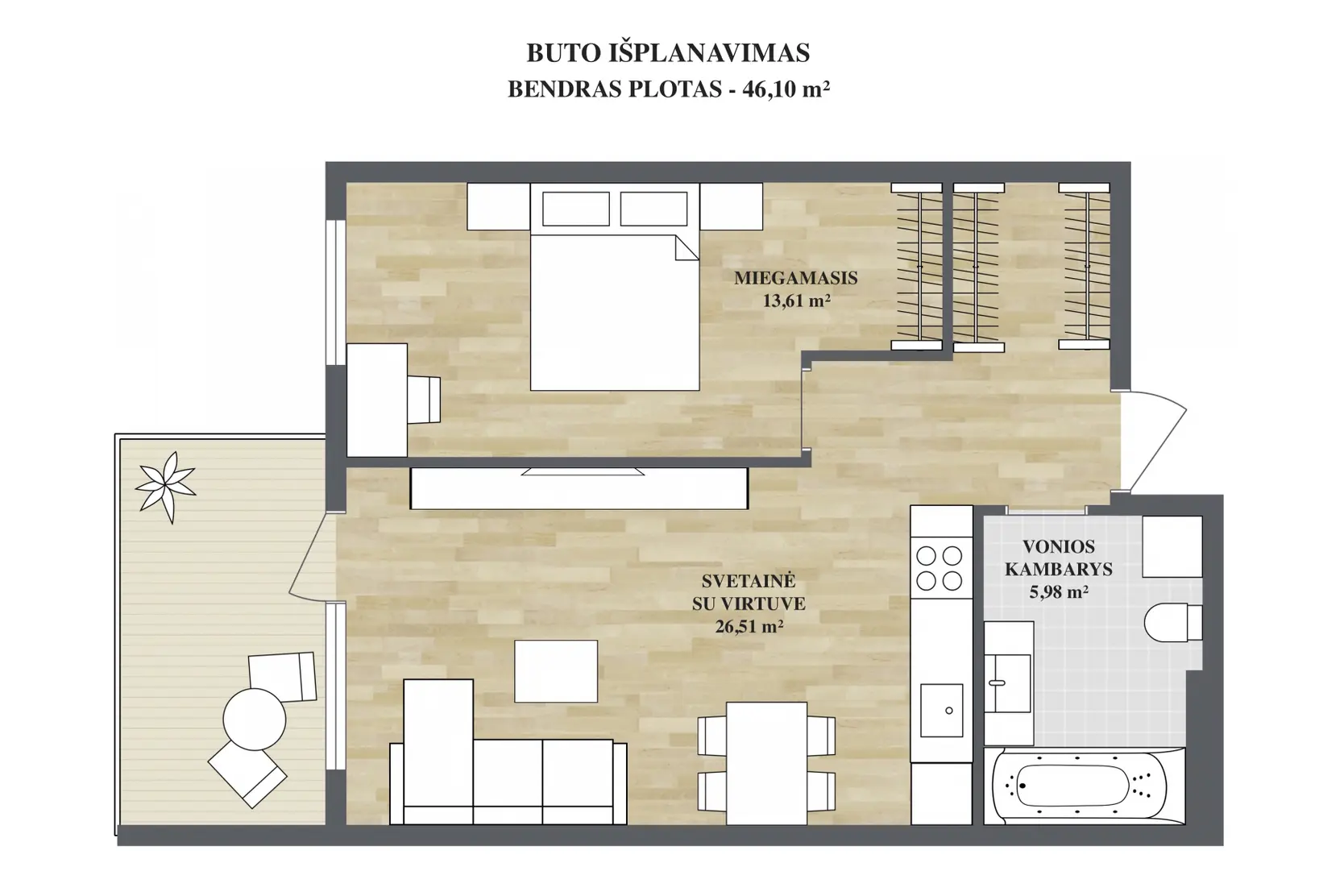 apartment at Linkmenų g. 34, Vilnius, photo 3