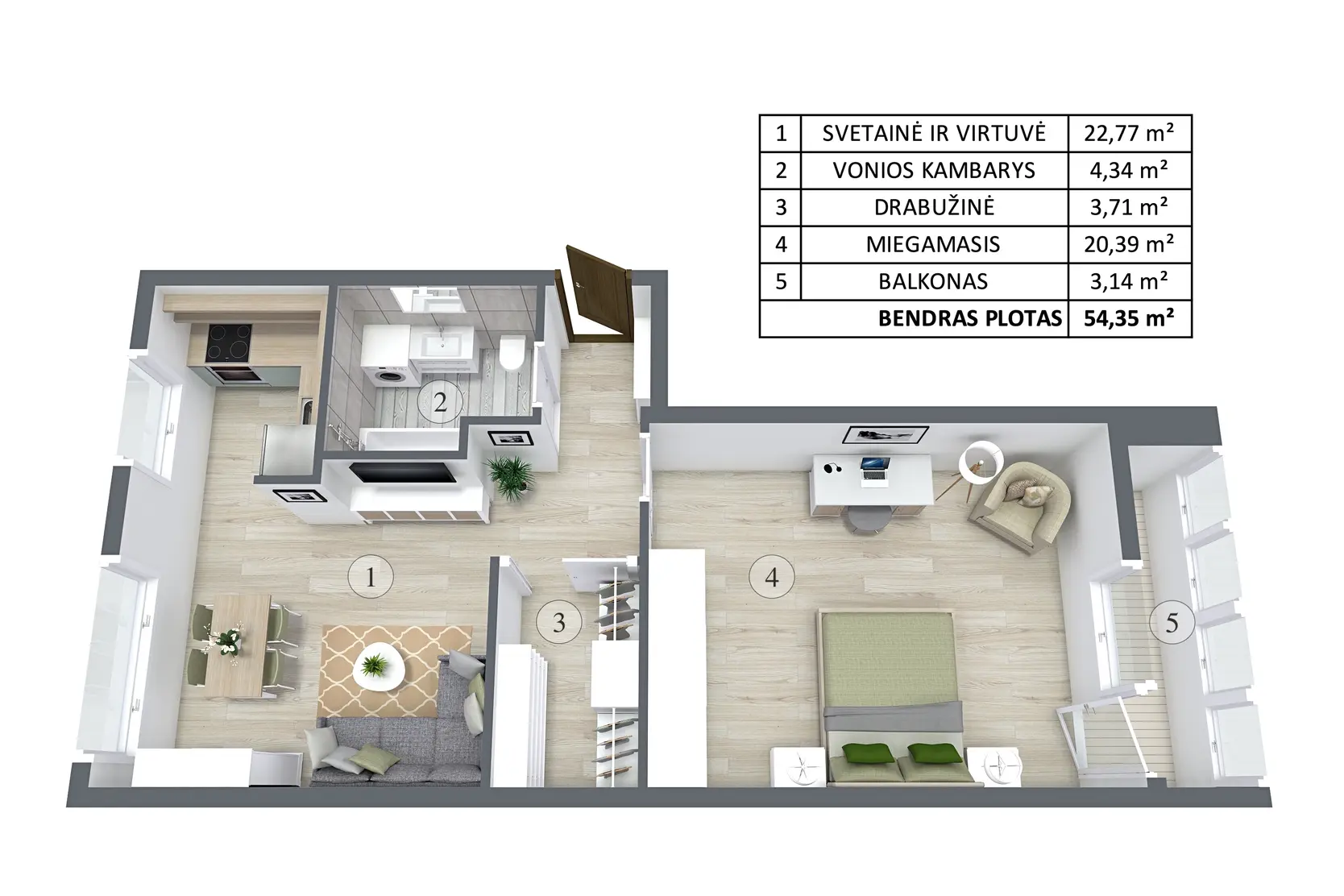 apartment at Šaltkalvių g., Vilnius, photo 17