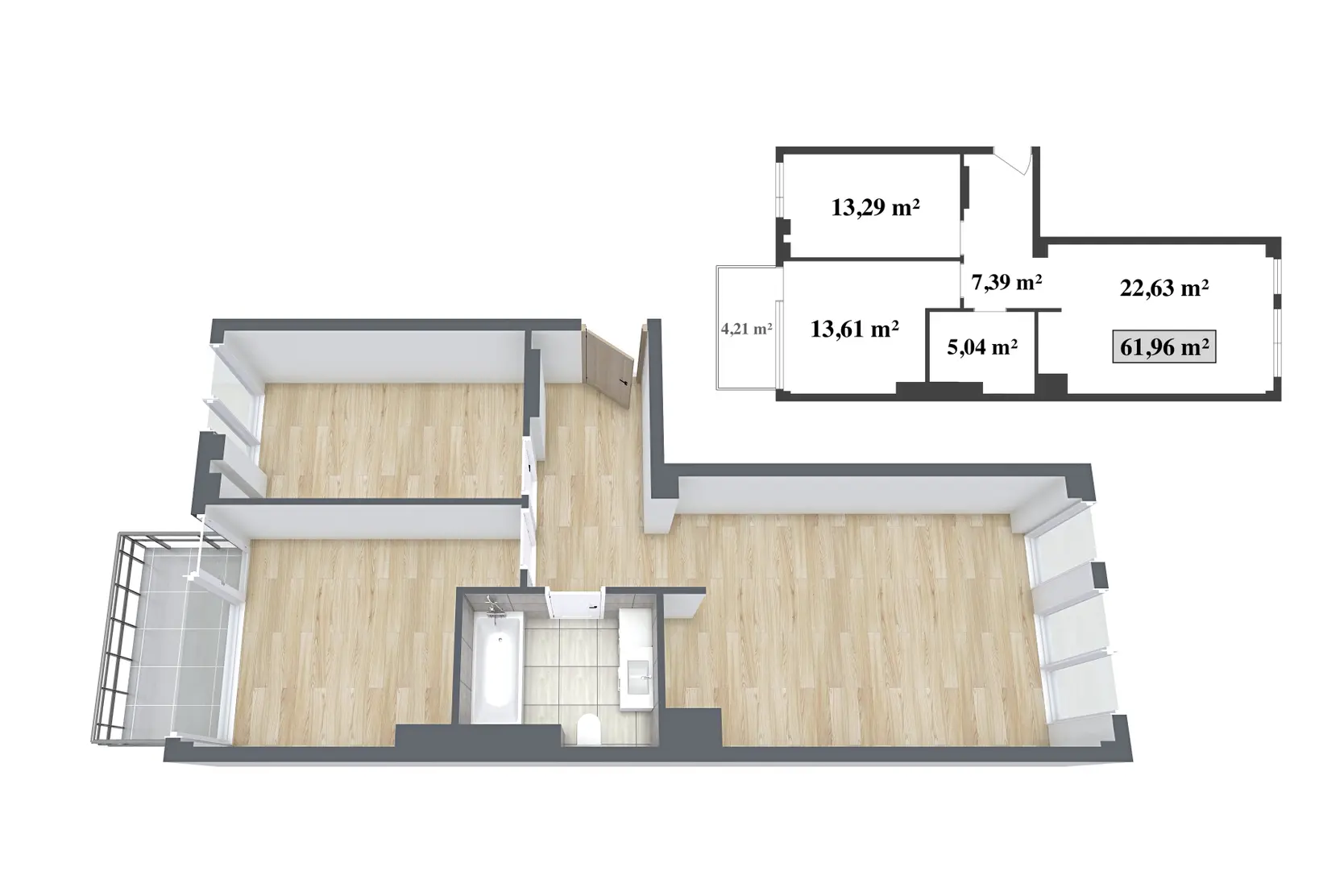 apartment at Aukštaičių g., Vilnius, photo 2