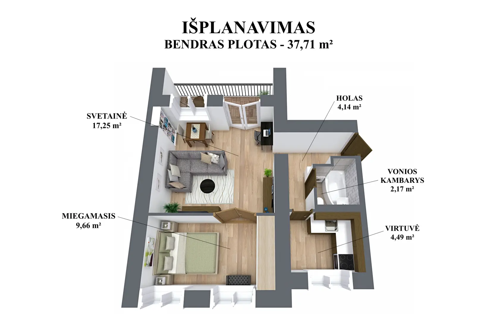 apartment at Pylimo g., Vilnius, photo 2